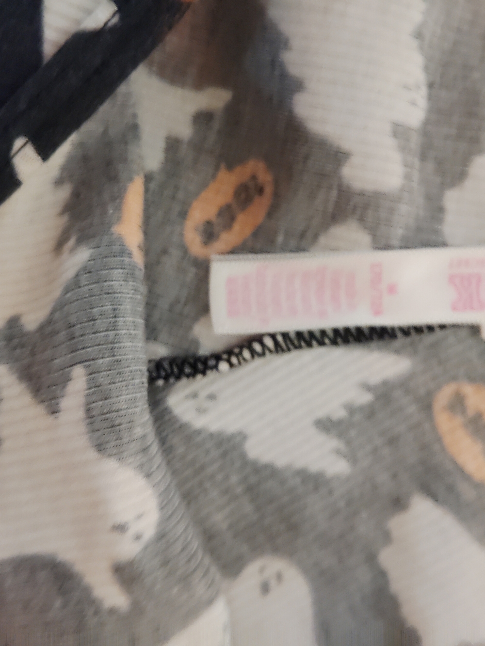 PINK Victoria's Secret Black Halloween Spiderweb & Ghost Print Panty Duo - Picture 3 of 3
